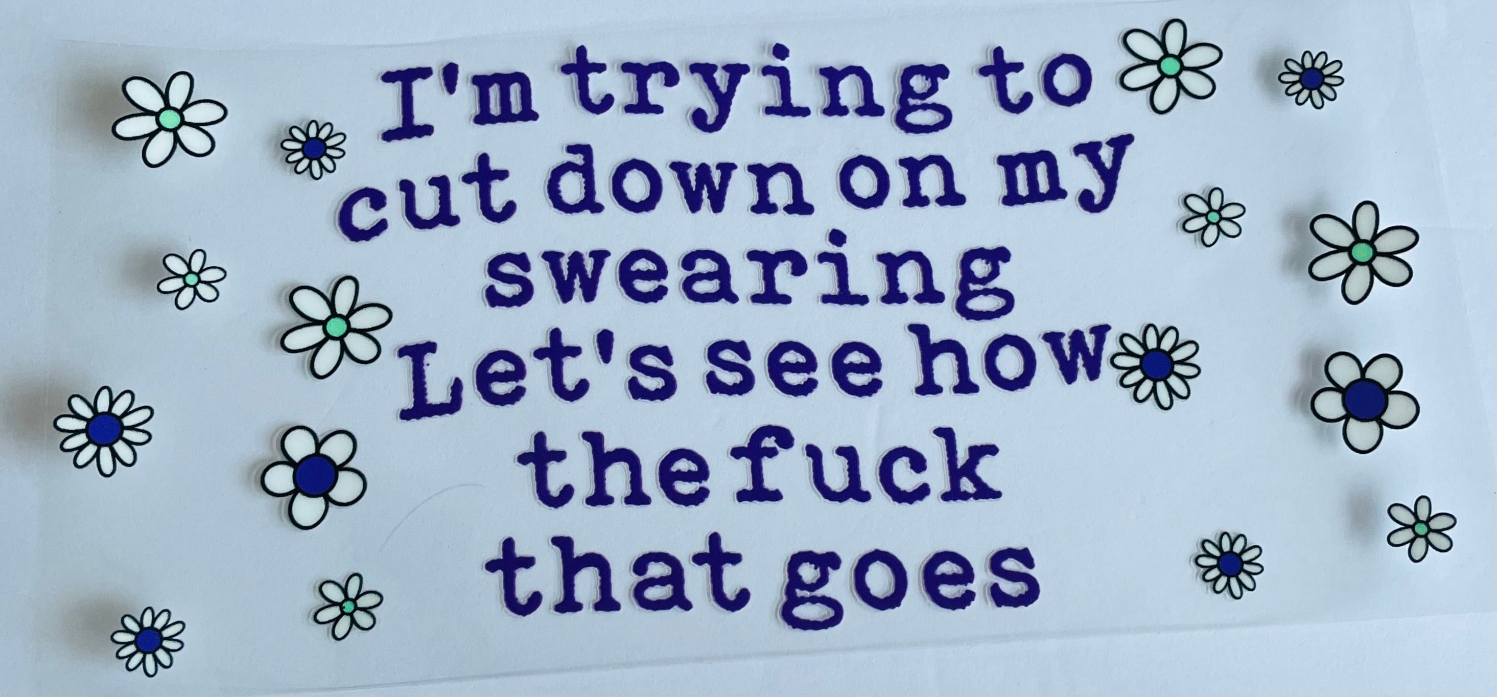 I'm Trying To Cut Down On My Swearing