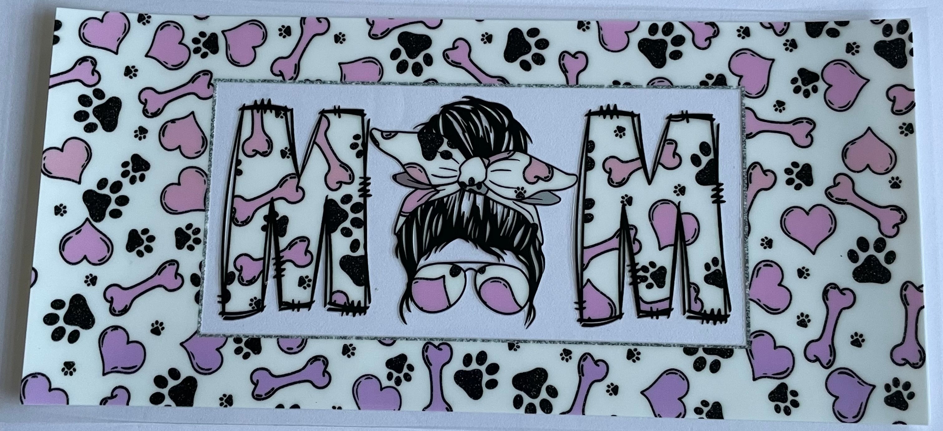 Mom, Paw Prints, & Pink Hearts