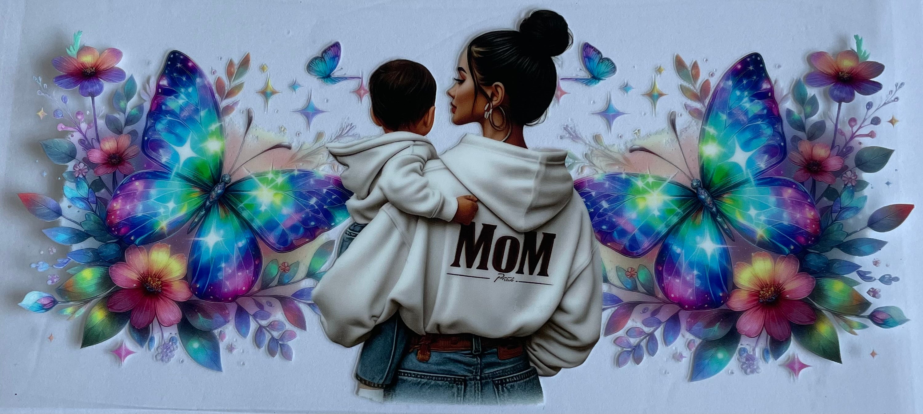 Mom, Baby & Butterlies